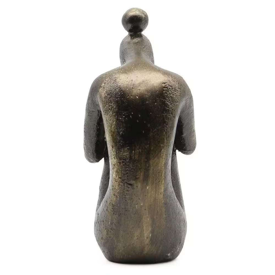 WELLTH HOUSE Girl Thinker Resin Bookends Bronze - Wellth House