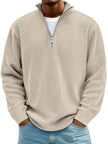 WELLTH HOUSE Men's Corduroy Zipper Collar Sweatshirt - Wellth House