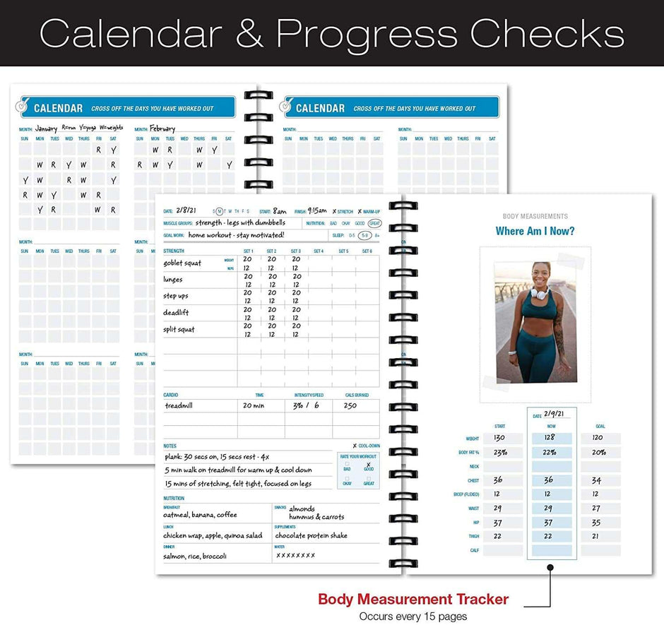 WELLTH HOUSE Workout Fitness Journal Planner - Wellth House