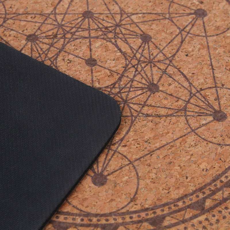 WELLTH HOUSE Natural Rubber Cork Yoga Mat - Wellth House