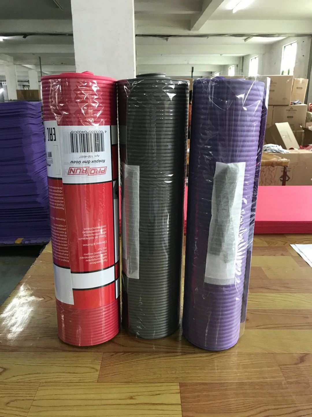 WELLTH HOUSE NBR Striped Yoga Mat Fitness Mat - Wellth House