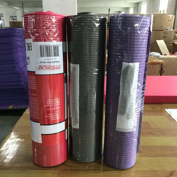 WELLTH HOUSE NBR Striped Yoga Mat Fitness Mat - Wellth House