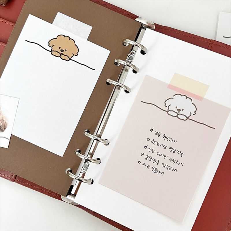 WELLTH HOUSE Cartoon Curly Puppy Non-Sticky Notepad - Wellth House