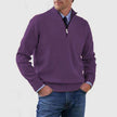 WELLTH HOUSE Men's Stand Collar Zipper Knit Sweater - Wellth House