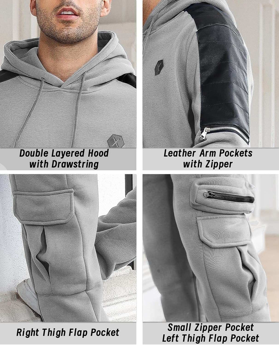 WELLTH HOUSE Men's 2 Piece Hoodie Tracksuit Set - Wellth House