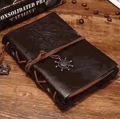 WELLTH HOUSE Vintage Pirate Ship Leather Journal - Wellth House