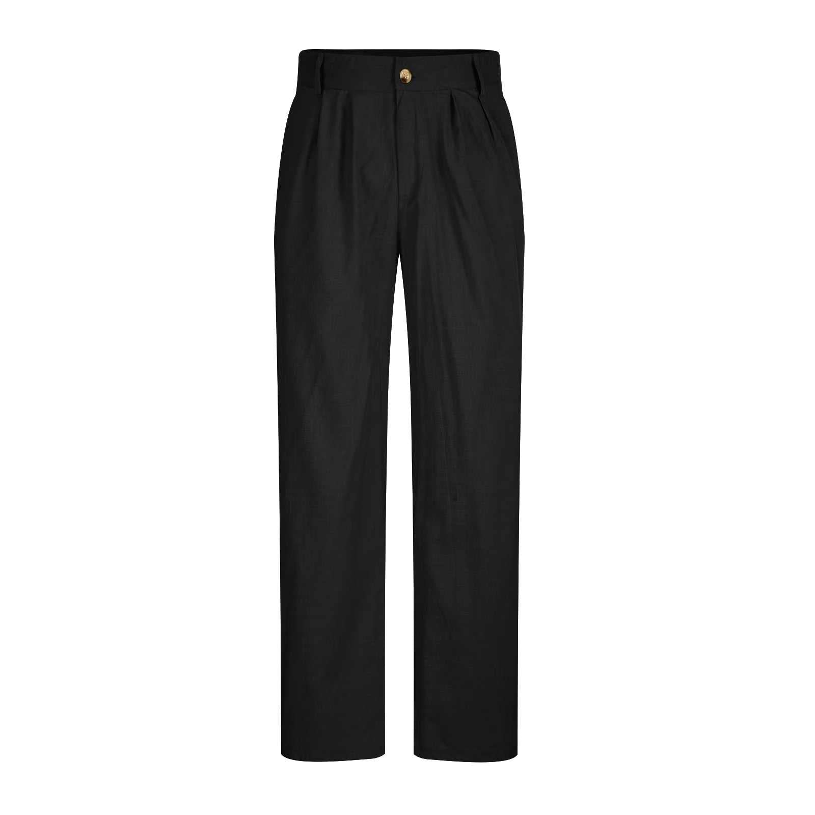 WELLTH HOUSE Men's Cotton Linen Straight Trousers - Wellth House