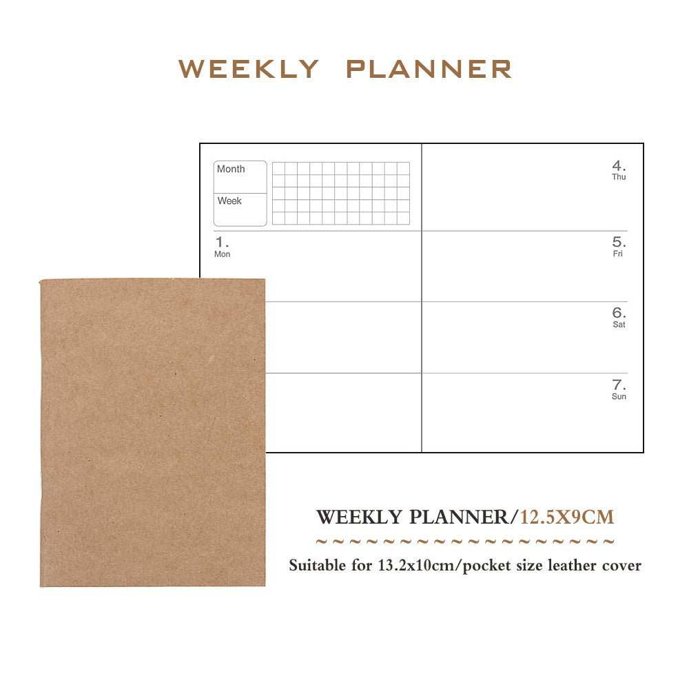 WELLTH HOUSE Traveler's Diary Book Core Notebook - Wellth House