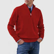 WELLTH HOUSE Men's Stand Collar Zipper Knit Sweater - Wellth House