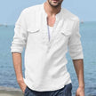 WELLTH HOUSE Long Sleeve Cotton Shirt Men - Wellth House