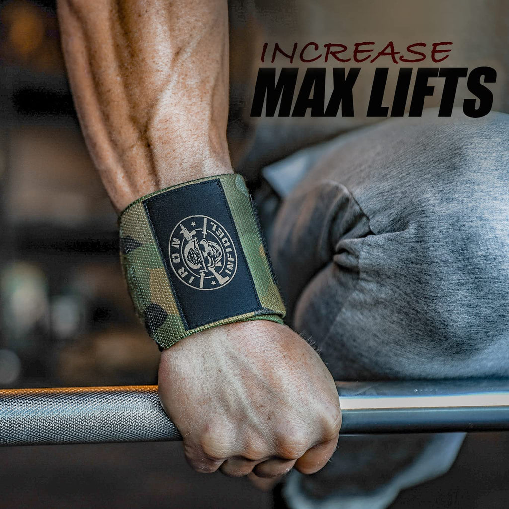 Wrist Wraps for Weightlifting - 18" Heavy Duty Support for Working Out, Gym Accessories for Men - Use for Lifting, Crossfit, Fitness, Exercise, Bench Press, Powerlifting