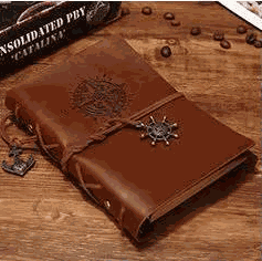 WELLTH HOUSE Vintage Pirate Ship Leather Journal - Wellth House