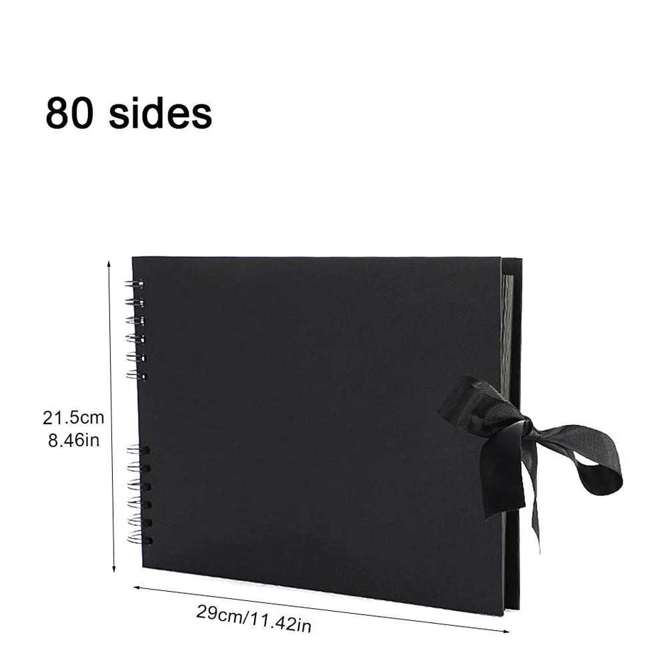 WELLTH HOUSE DIY Black Kraft Paper Scrapbook Album - Wellth House