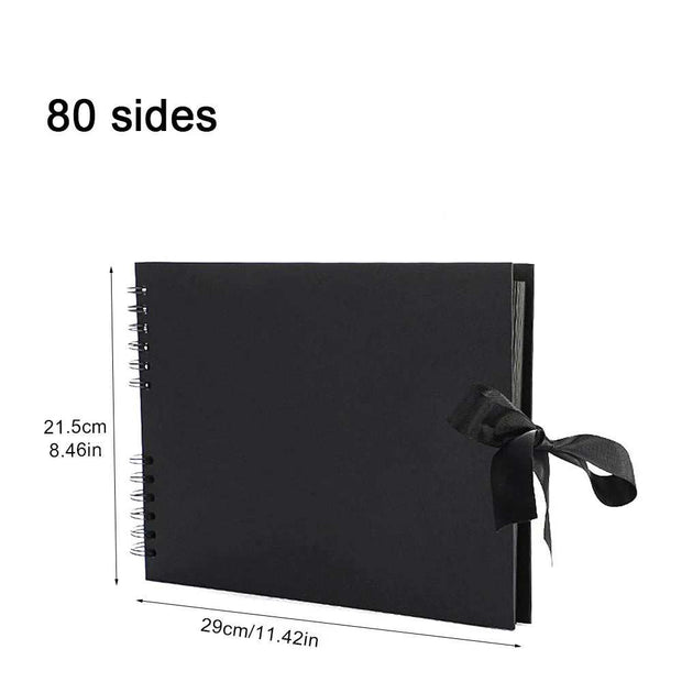 WELLTH HOUSE DIY Black Kraft Paper Scrapbook Album - Wellth House