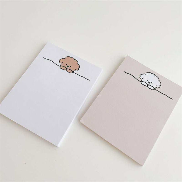 WELLTH HOUSE Cartoon Curly Puppy Non-Sticky Notepad - Wellth House