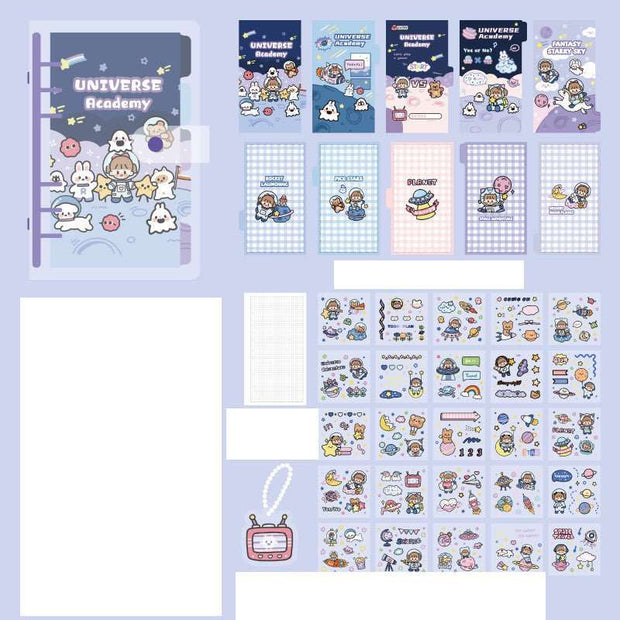 WELLTH HOUSE Cute Girly Stickers Notepad Set - Wellth House
