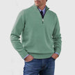 WELLTH HOUSE Men's Stand Collar Zipper Knit Sweater - Wellth House