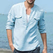 WELLTH HOUSE Long Sleeve Cotton Shirt Men - Wellth House