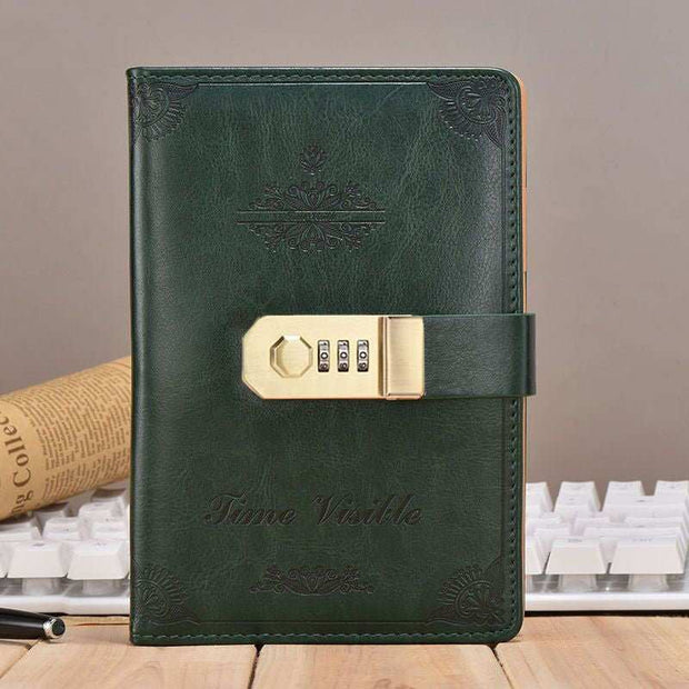 WELLTH HOUSE Vintage Password Lock Diary Book - Wellth House
