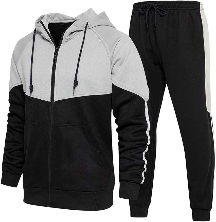 WELLTH HOUSE Men's Hooded Athletic Tracksuit Set - Wellth House