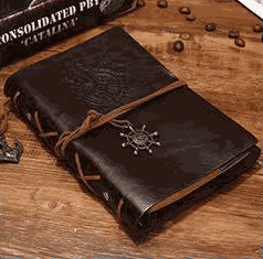 WELLTH HOUSE Vintage Pirate Ship Leather Journal - Wellth House