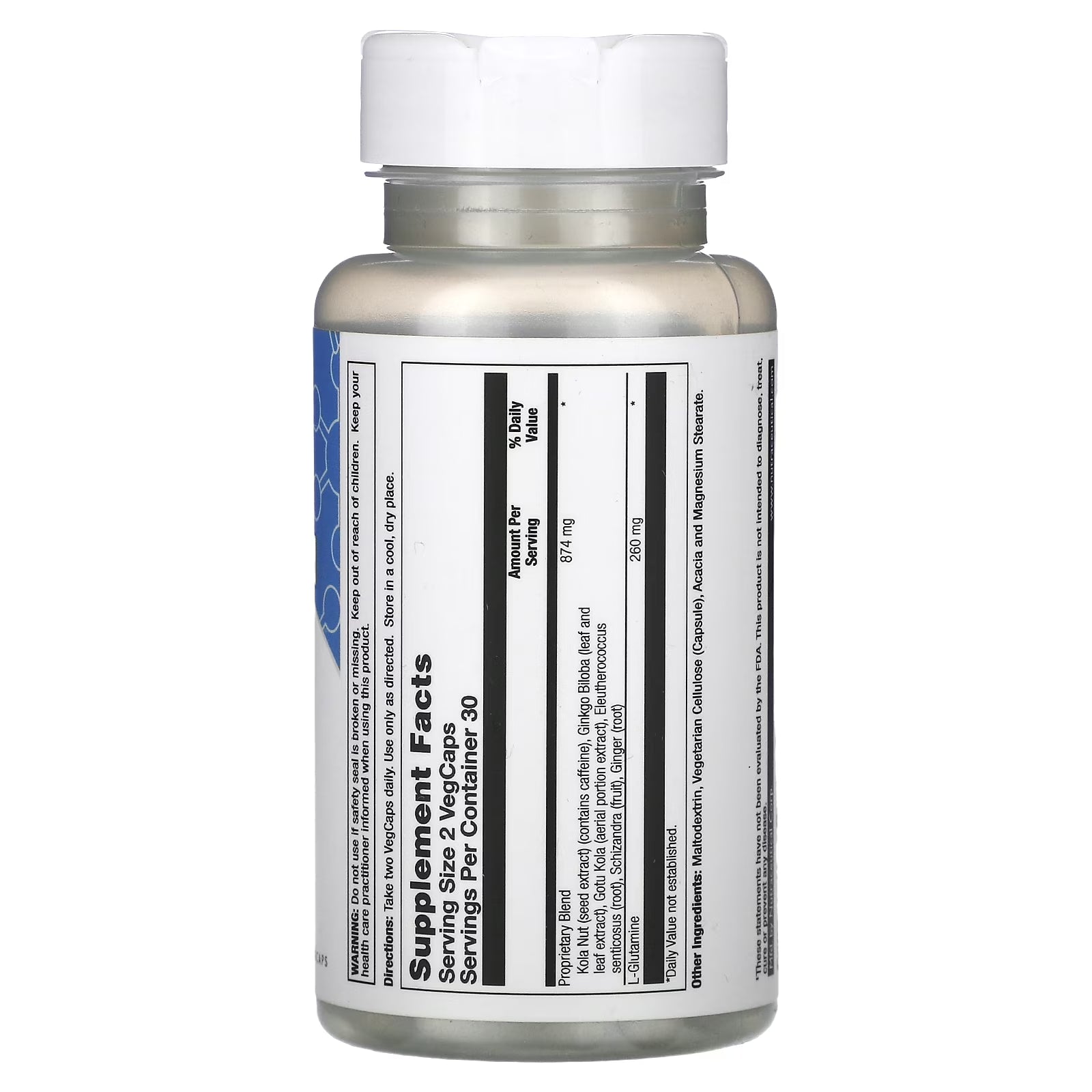 Brain Pep | Brain Function Supplement with Ginkgo Biloba, Kola Nut | Helps Support Improved Memory, Focus & Mental Clarity | 60 Capsule