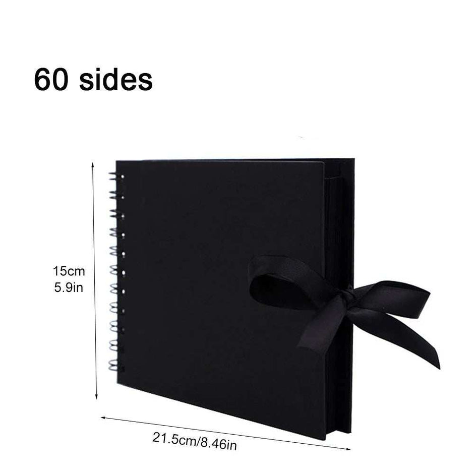 WELLTH HOUSE DIY Black Kraft Paper Scrapbook Album - Wellth House
