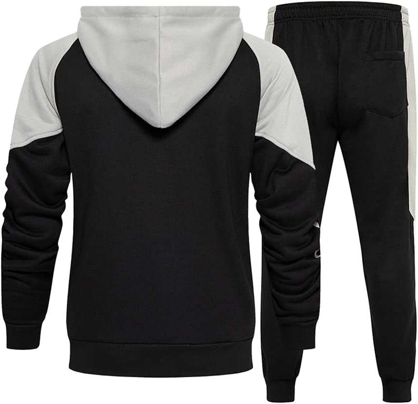 WELLTH HOUSE Men's Hooded Athletic Tracksuit Set - Wellth House