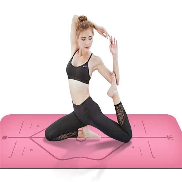 WELLTH HOUSE Rubber Yoga Mat Fitness Exercise Mat - Wellth House