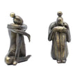 WELLTH HOUSE Girl Thinker Resin Bookends Bronze - Wellth House