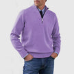 WELLTH HOUSE Men's Stand Collar Zipper Knit Sweater - Wellth House