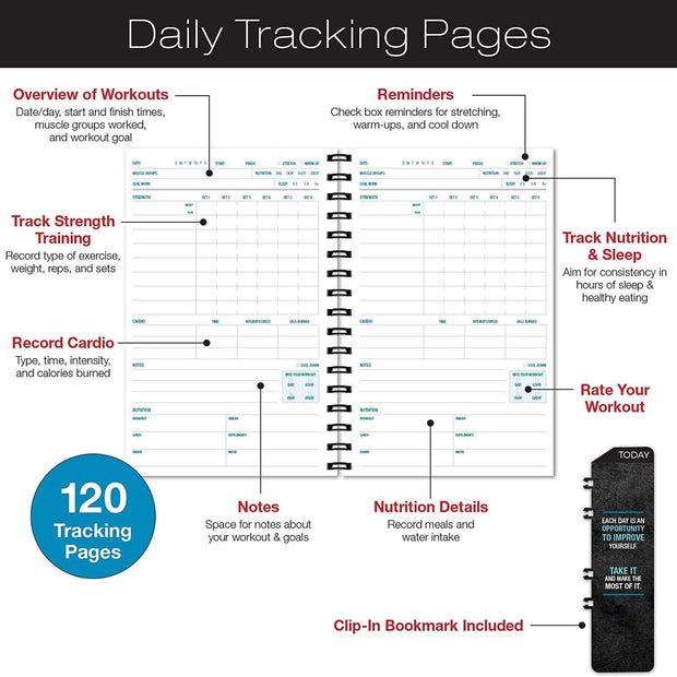 WELLTH HOUSE Workout Fitness Journal Planner - Wellth House