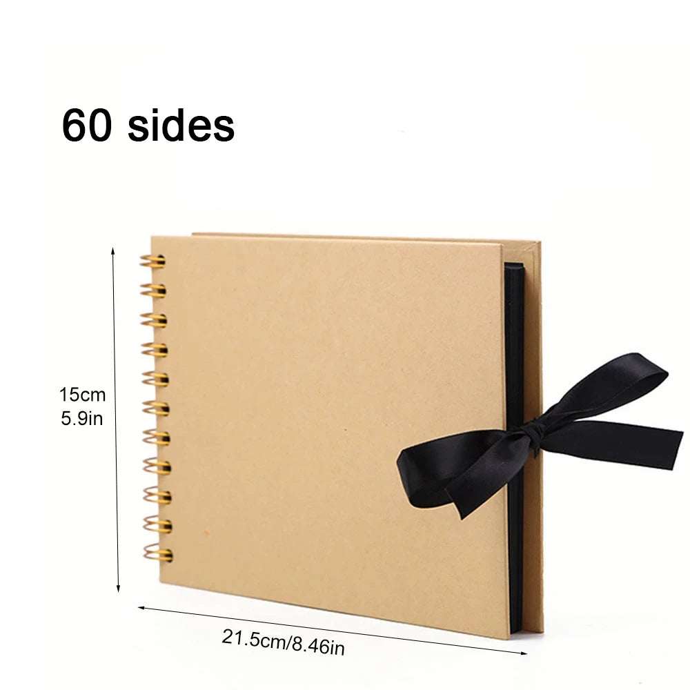 WELLTH HOUSE DIY Black Kraft Paper Scrapbook Album - Wellth House