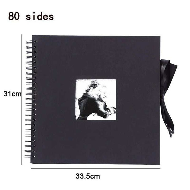 WELLTH HOUSE DIY Black Kraft Paper Scrapbook Album - Wellth House