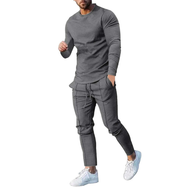 WELLTH HOUSE Men's Tracksuit T-Shirt Pants Set - Wellth House