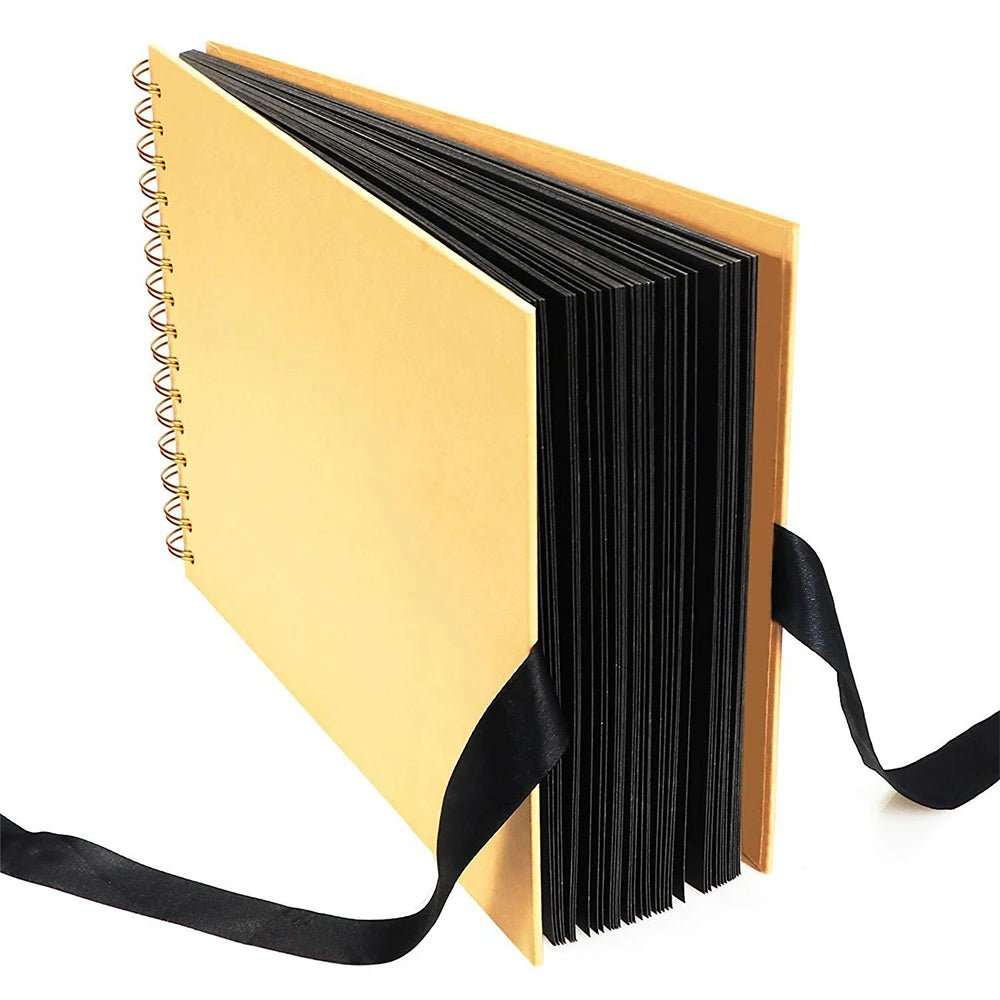 WELLTH HOUSE DIY Black Kraft Paper Scrapbook Album - Wellth House