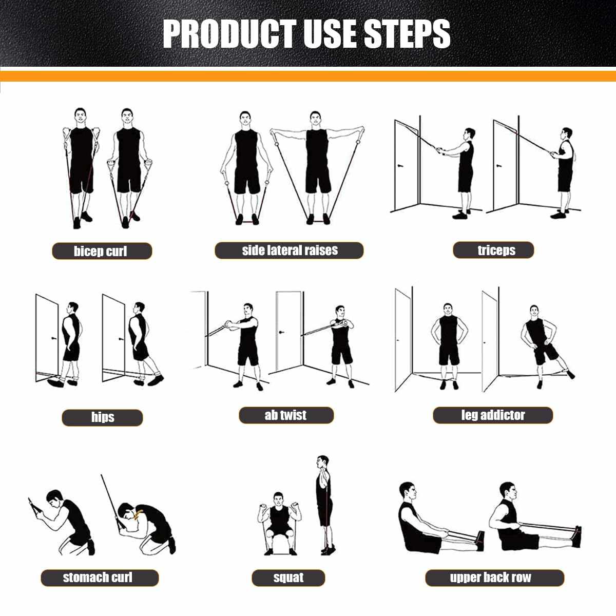 WELLTH HOUSE Resistance Bands with Handles Set - Wellth House