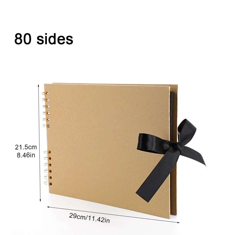 WELLTH HOUSE DIY Black Kraft Paper Scrapbook Album - Wellth House
