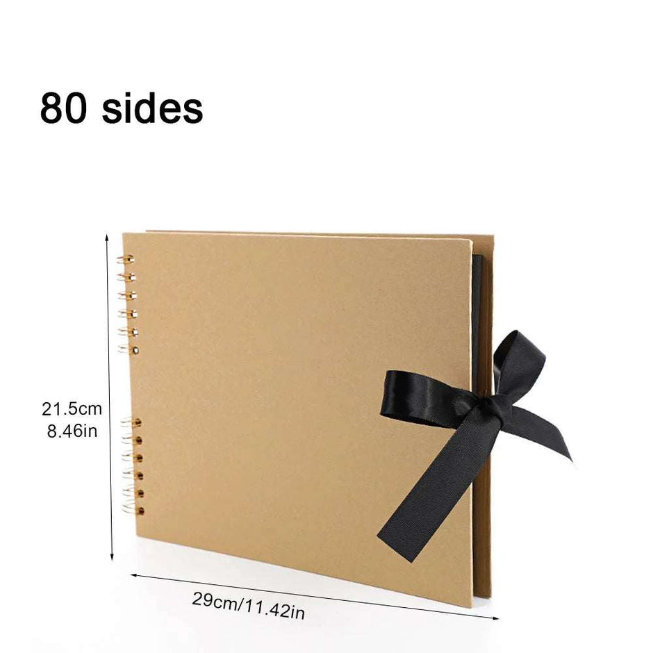 WELLTH HOUSE DIY Black Kraft Paper Scrapbook Album - Wellth House