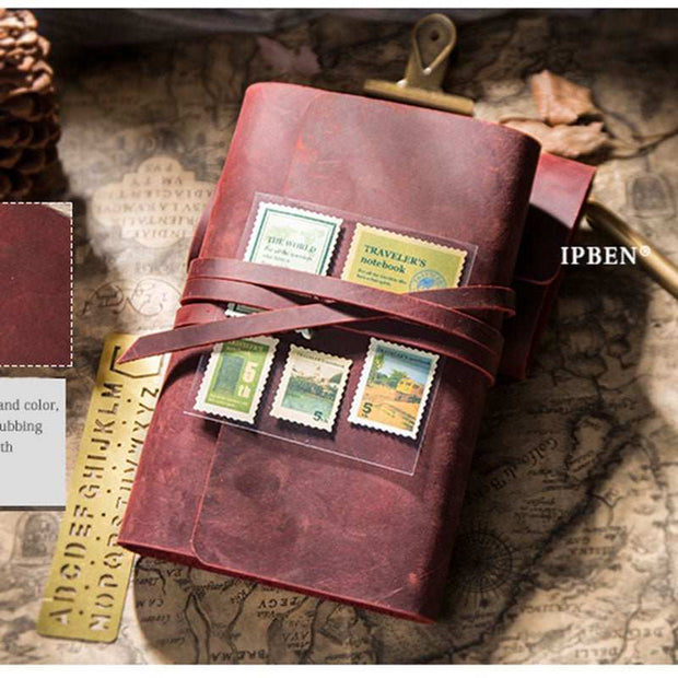 WELLTH HOUSE Retro Three-Fold Travel Diary Notepad - Wellth House