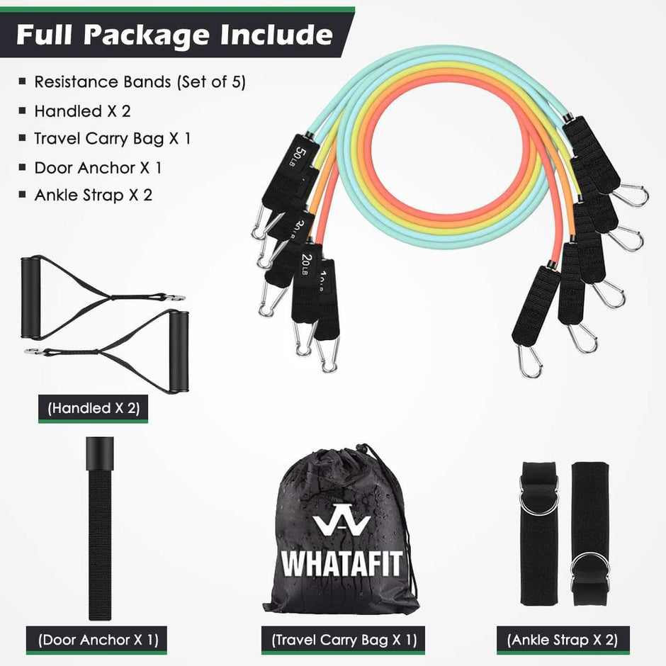 WELLTH HOUSE Resistance Bands with Handles Set - Wellth House