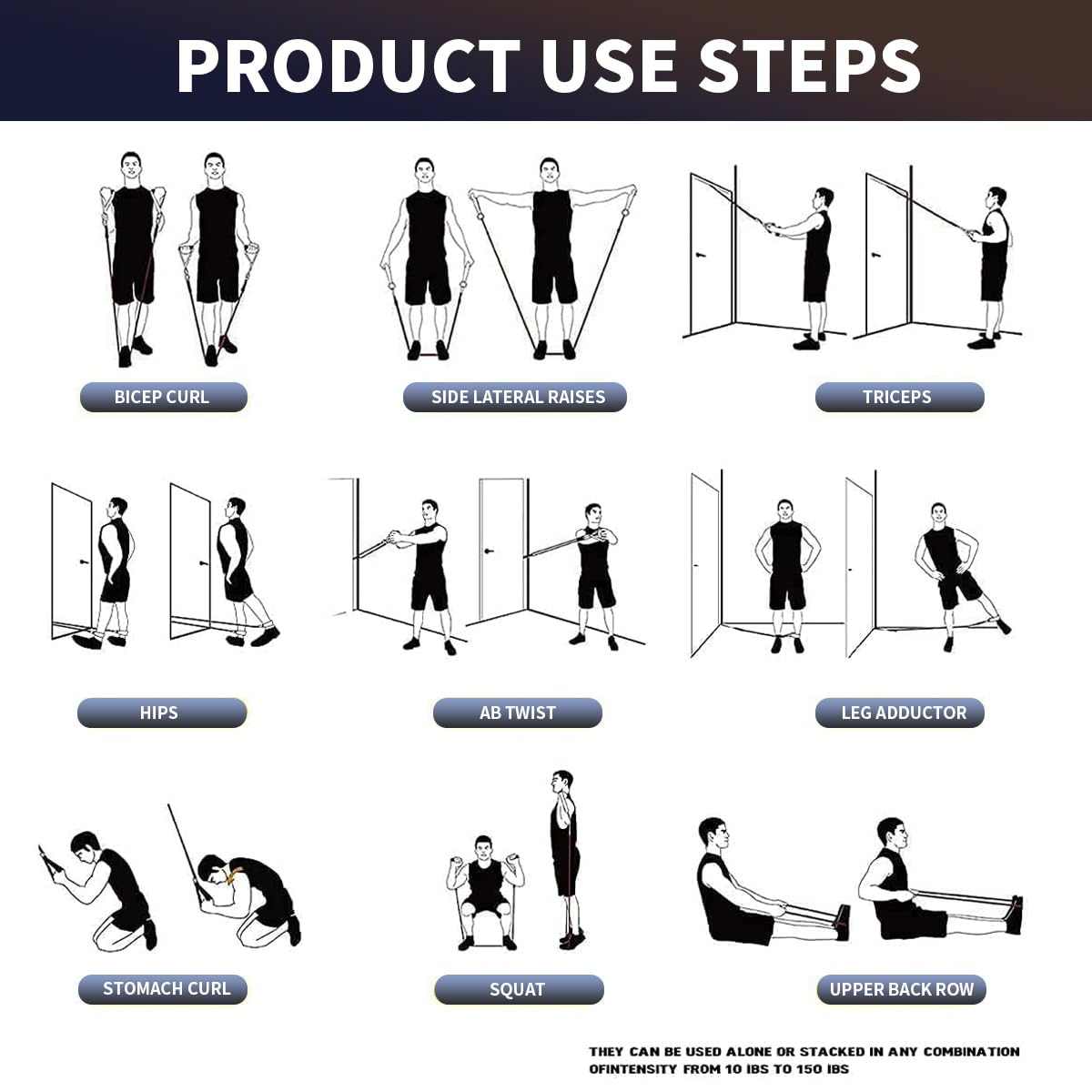 WELLTH HOUSE Resistance Bands with Handles Set - Wellth House