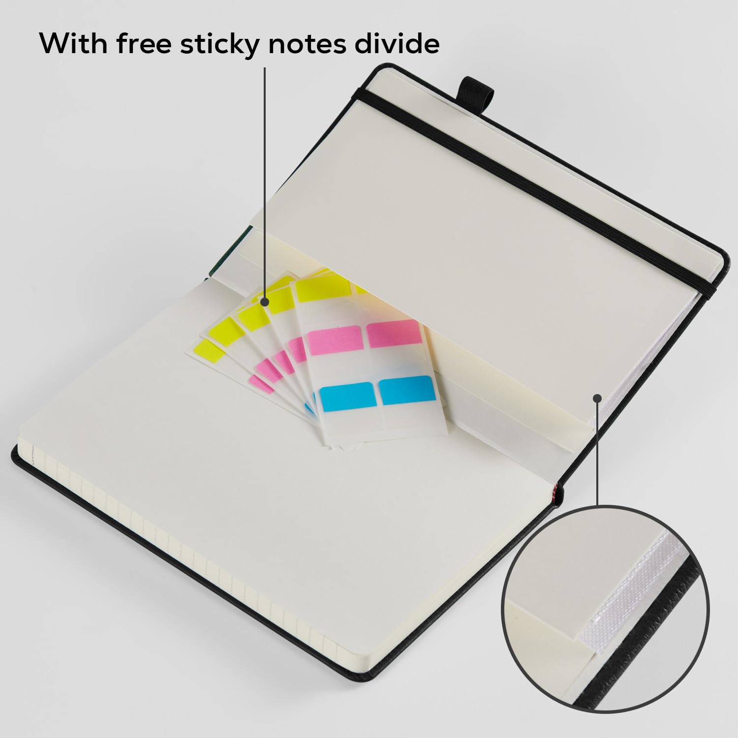 Lined Journal Notebook, A5 (5.7'' x 8.4"), 2 Pack Journaling Notebooks for Women Men Writing Work, Leather Hardcover, 160 Pages per Note Book, 100GSM Thick Paper, School Office Supplies, Black & Brown