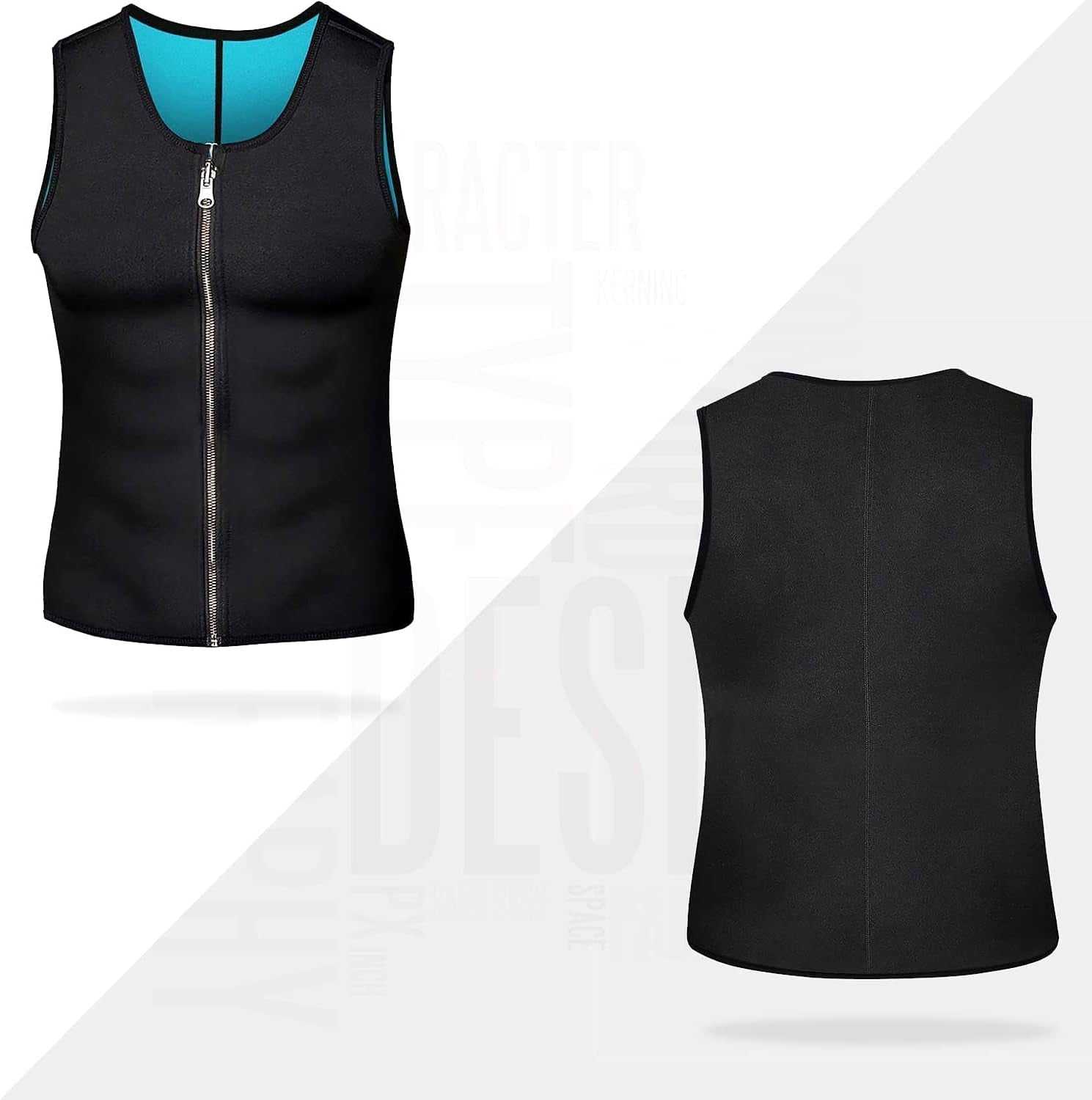WELLTH HOUSE Men's Sauna Vest Waist Trainer Shirt - Wellth House