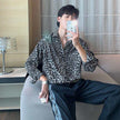 WELLTH HOUSE Ruffle Printed Long Sleeve Shirt Men - Wellth House