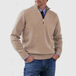 WELLTH HOUSE Men's Stand Collar Zipper Knit Sweater - Wellth House