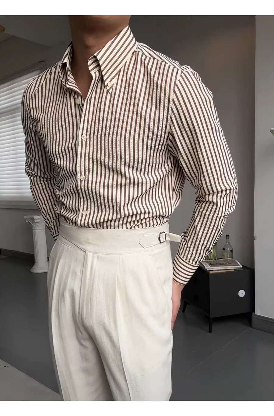 WELLTH HOUSE Spring Seersucker Series Shirt Men - Wellth House