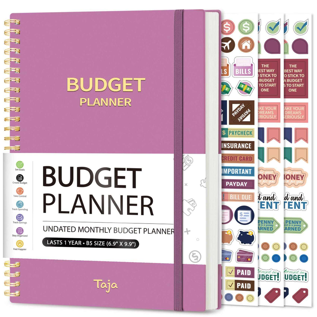 WELLTH HOUSE Budget Planner Expense Tracker Book - Wellth House