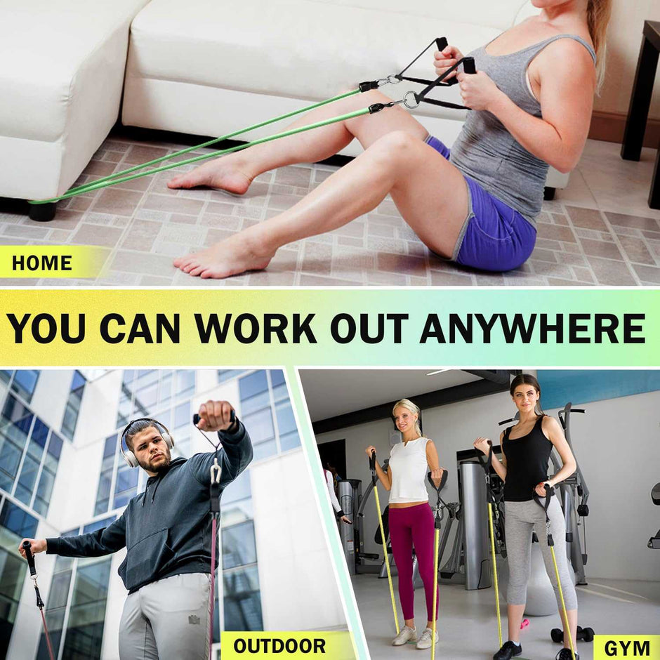 WELLTH HOUSE Resistance Bands with Handles Set - Wellth House