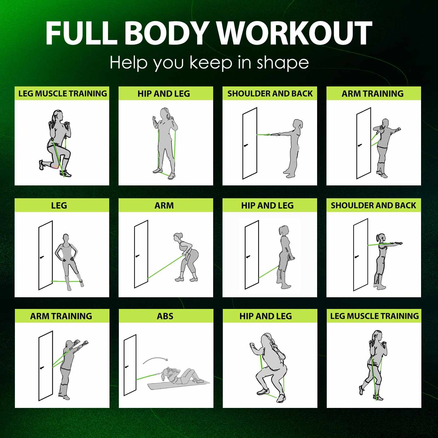 WELLTH HOUSE Resistance Bands with Handles Set - Wellth House